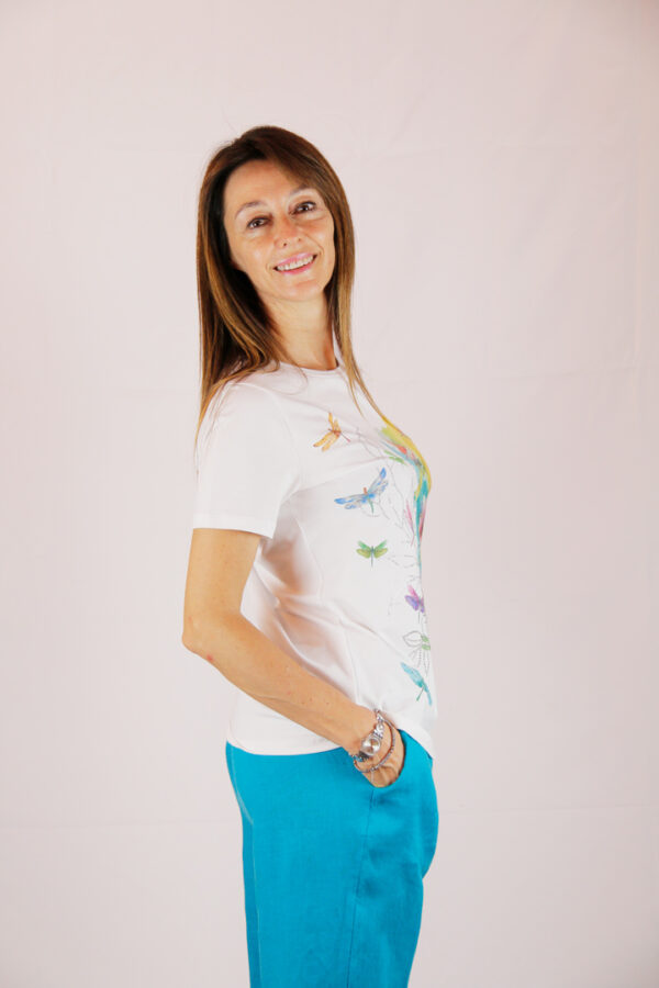 T-shirt libellule cotone - immagine 3