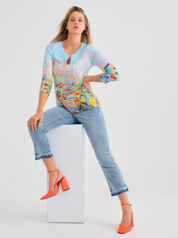 Maglia estiva fantasia multicolor DOLCEZZA art 731 - immagine 2