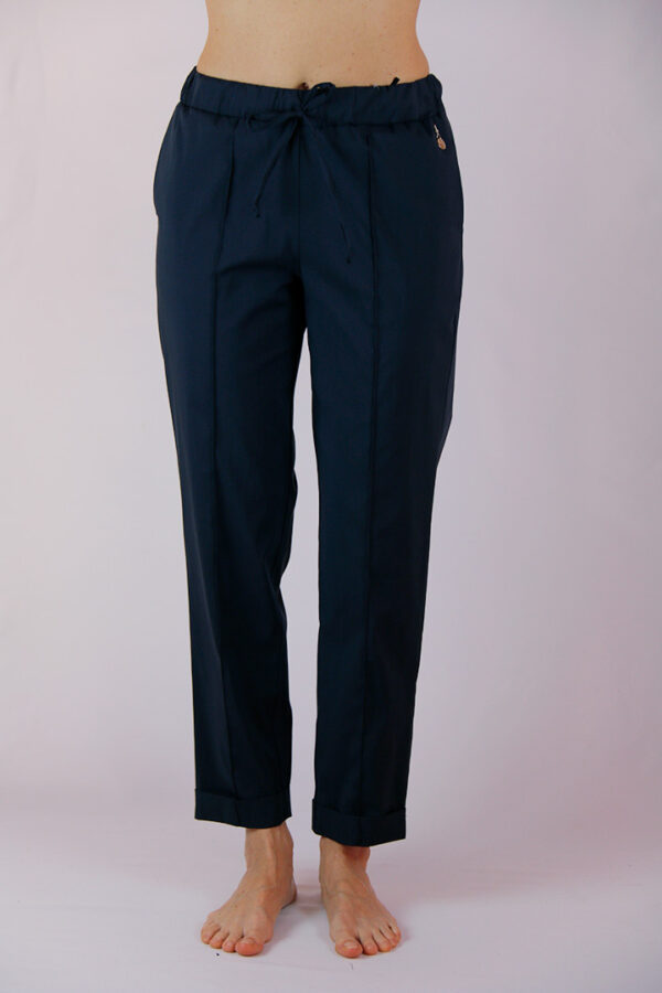 Pantalone blu estivo cotone