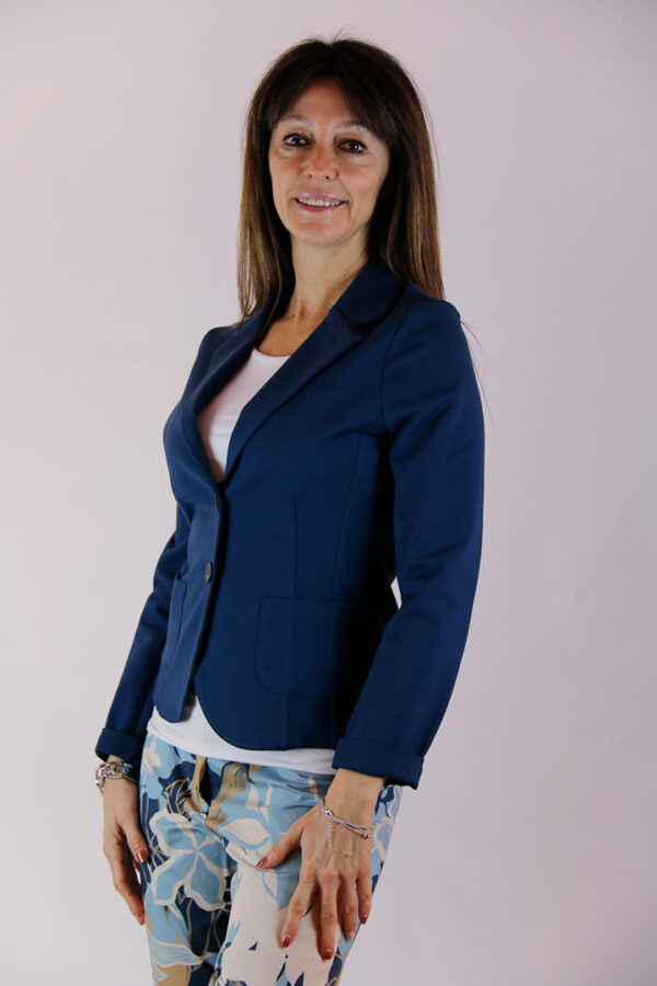 Giacca bluette punto Milano - immagine 2