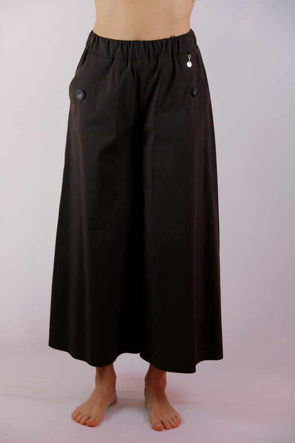 Pantagonna in cotone colore moro - immagine 4