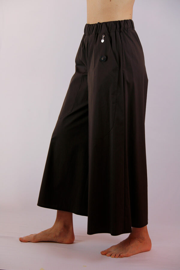Pantagonna in cotone colore moro - immagine 5