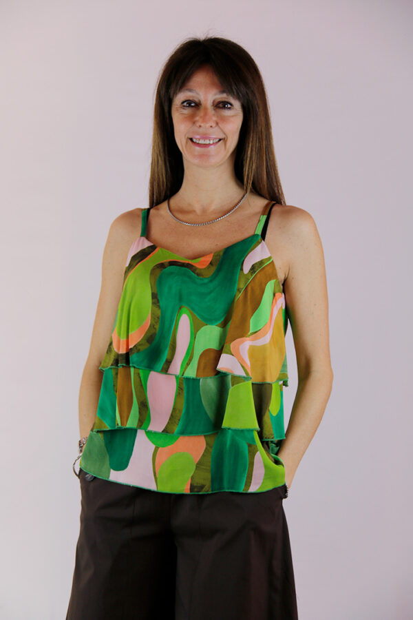 Top viscosa fantasia multicolor - immagine 5