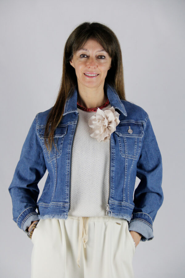 giubbino jeans corto