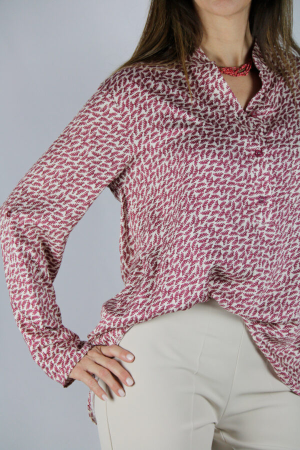 Camicia viscosa micro fantasia - immagine 3