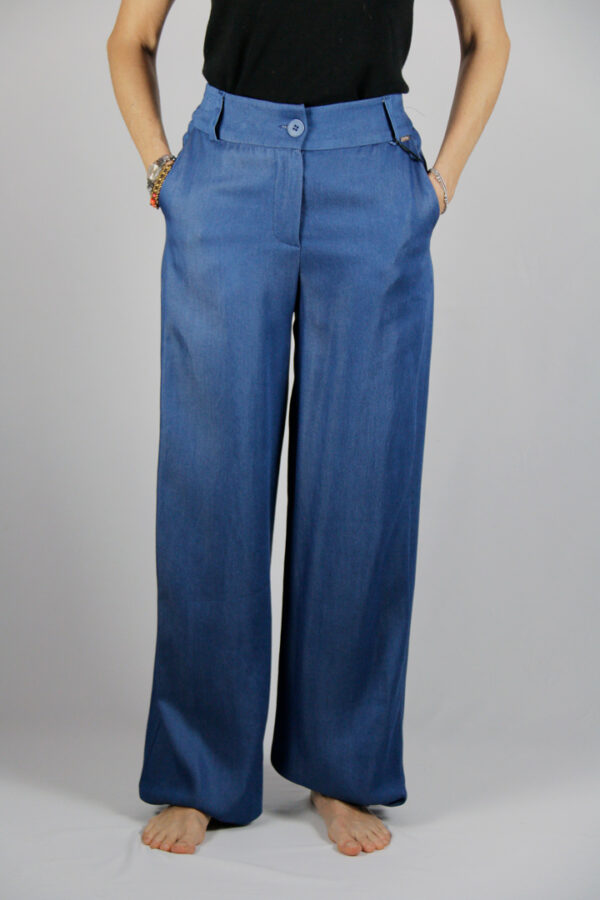 Jeans palazzo tessuto lyocell