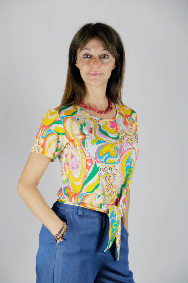 Maglietta estiva colorata viscosa