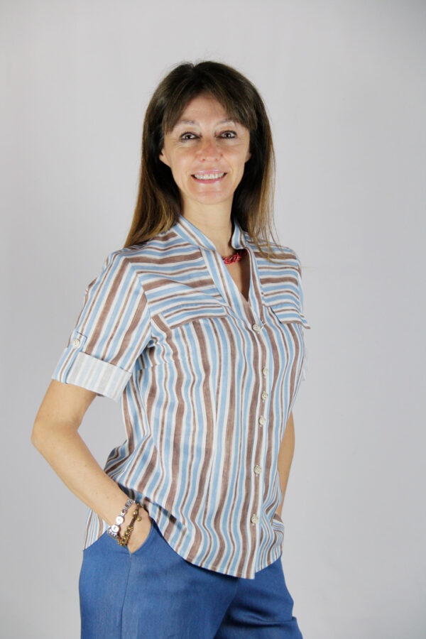 Camicia lino cotone TERRE DEL VENTO