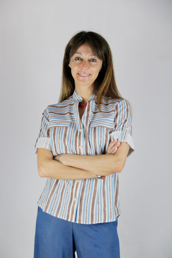 Camicia lino cotone fantasia - immagine 3