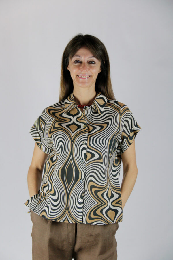 Camicia puro cotone fantasia - immagine 3