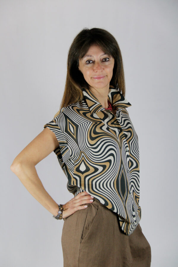 Camicia puro cotone fantasia TERRE DEL VENTO