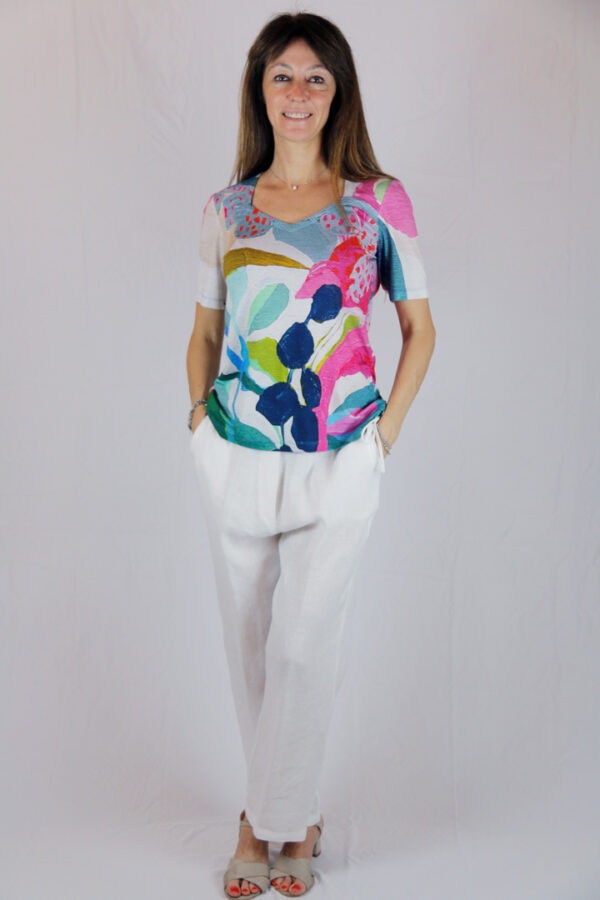T-Shirt Viscosa Stampa Artistica - immagine 3