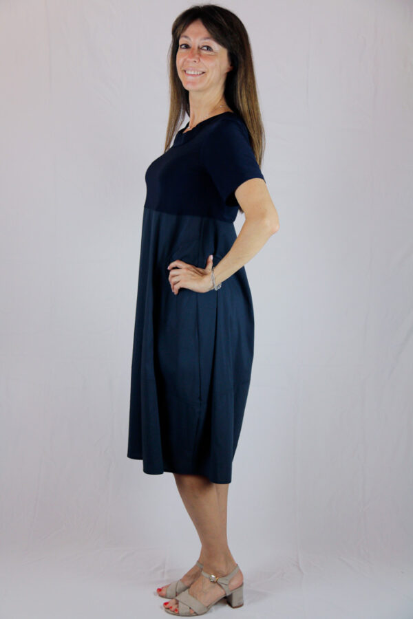 Abito Blu Elegante Versatile - immagine 3