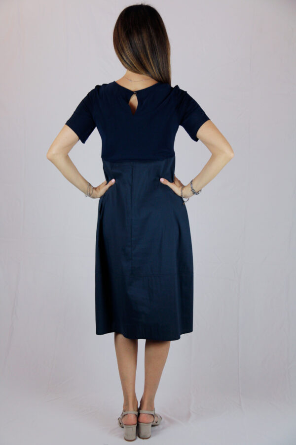 Abito Blu Elegante Versatile - immagine 4