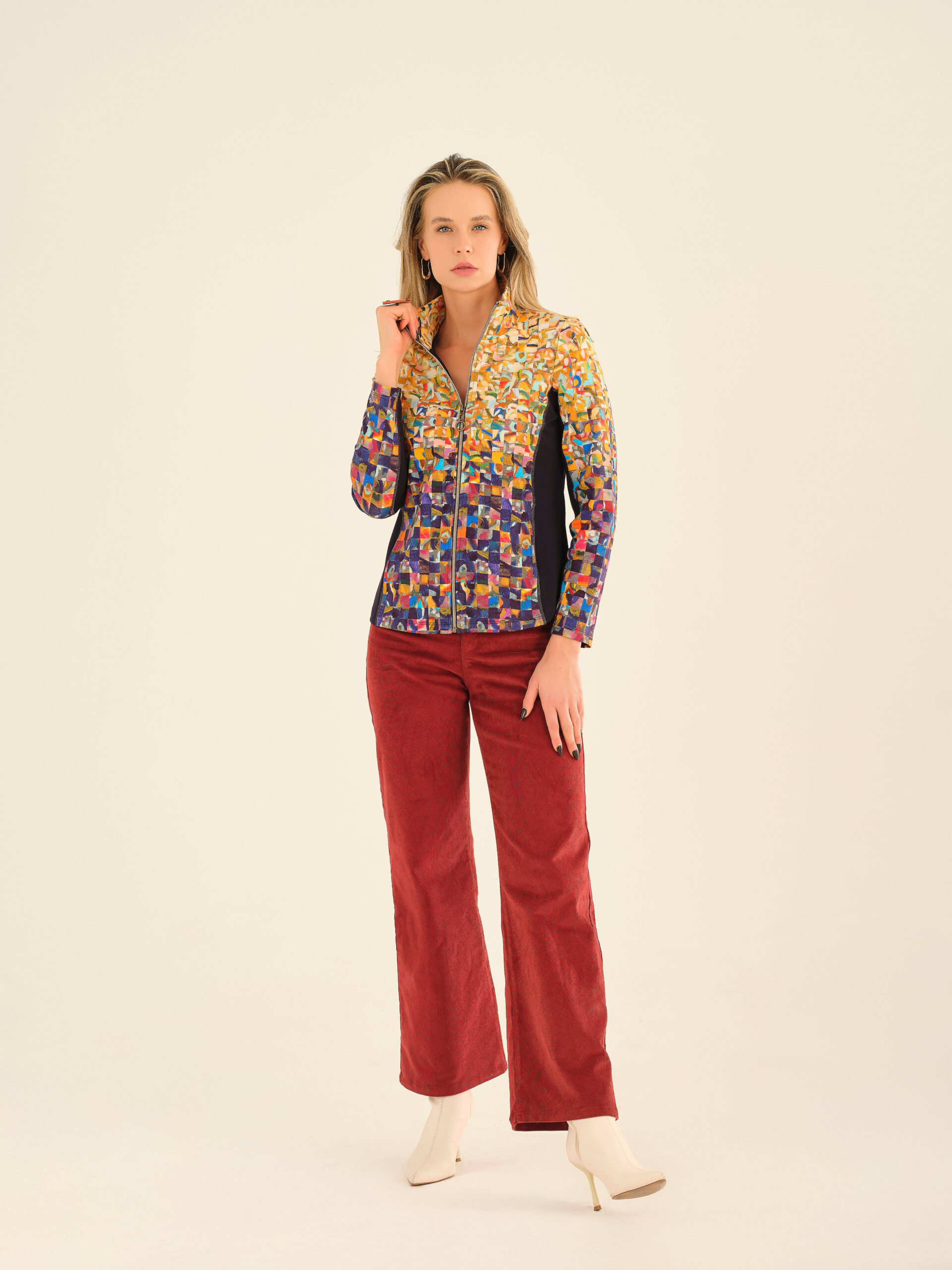 Giacca zip Dolcezza Artistic - immagine 5