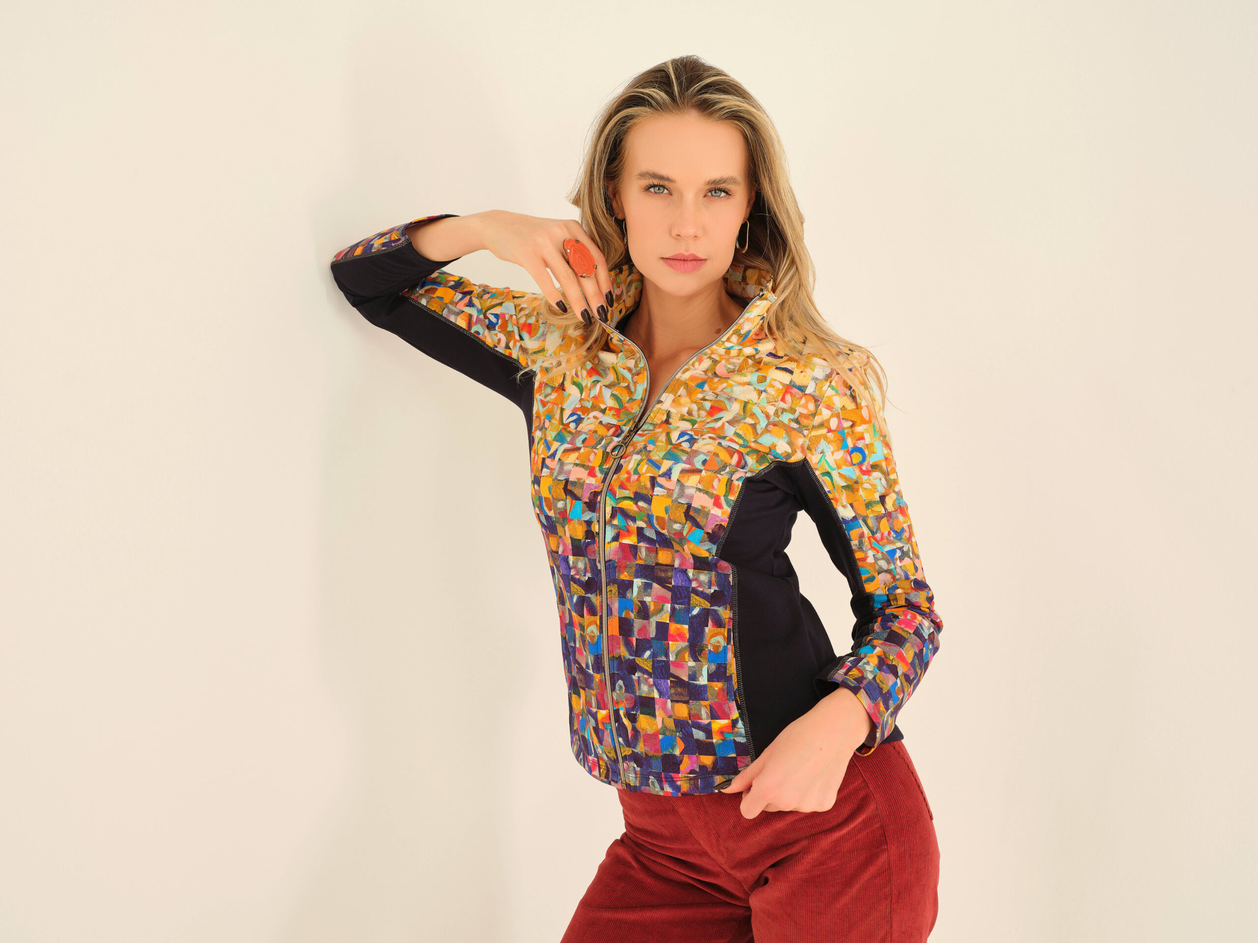 Giacca zip Dolcezza Artistic - immagine 3