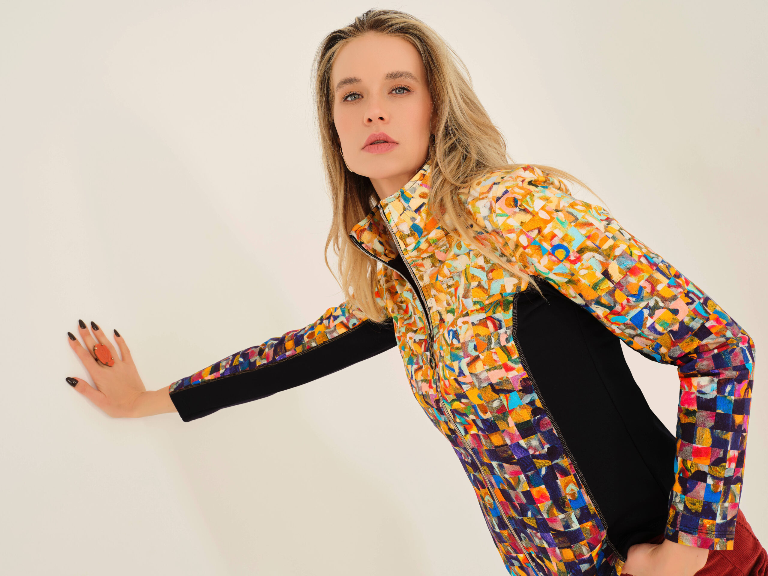 Giacca zip Dolcezza Artistic - immagine 2