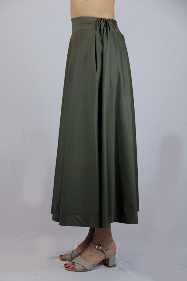 Gonna Lunga Verde Militare - immagine 4