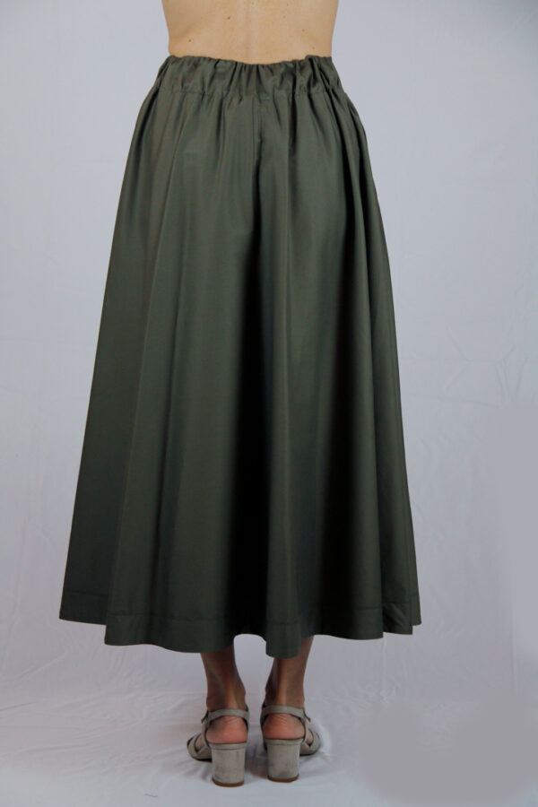 Gonna Lunga Verde Militare - immagine 5