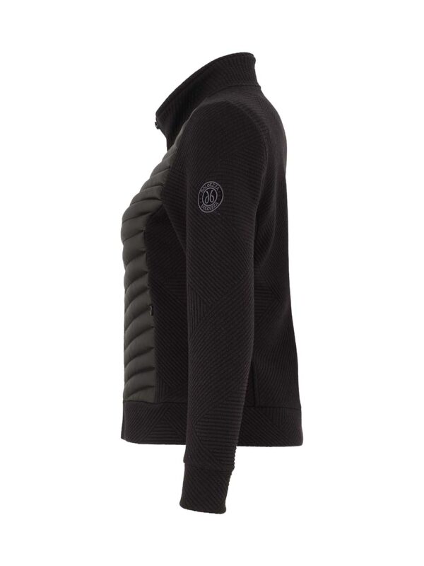 Giubbotto nero bitessuto zip - immagine 8
