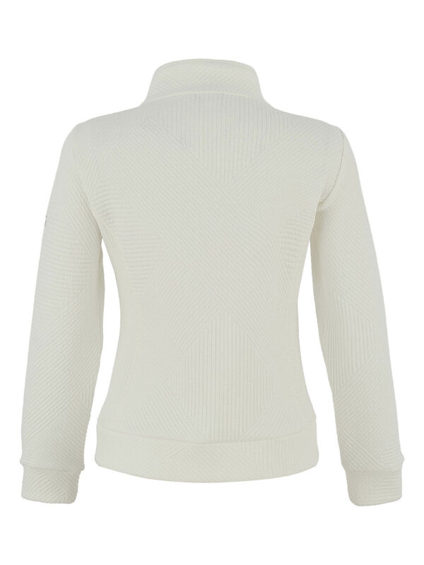 Giubbotto bianco bitessuto zip - immagine 9