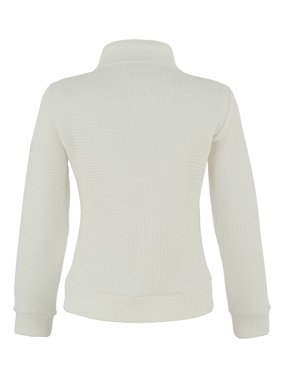 Giubbotto bianco bitessuto zip - immagine 9