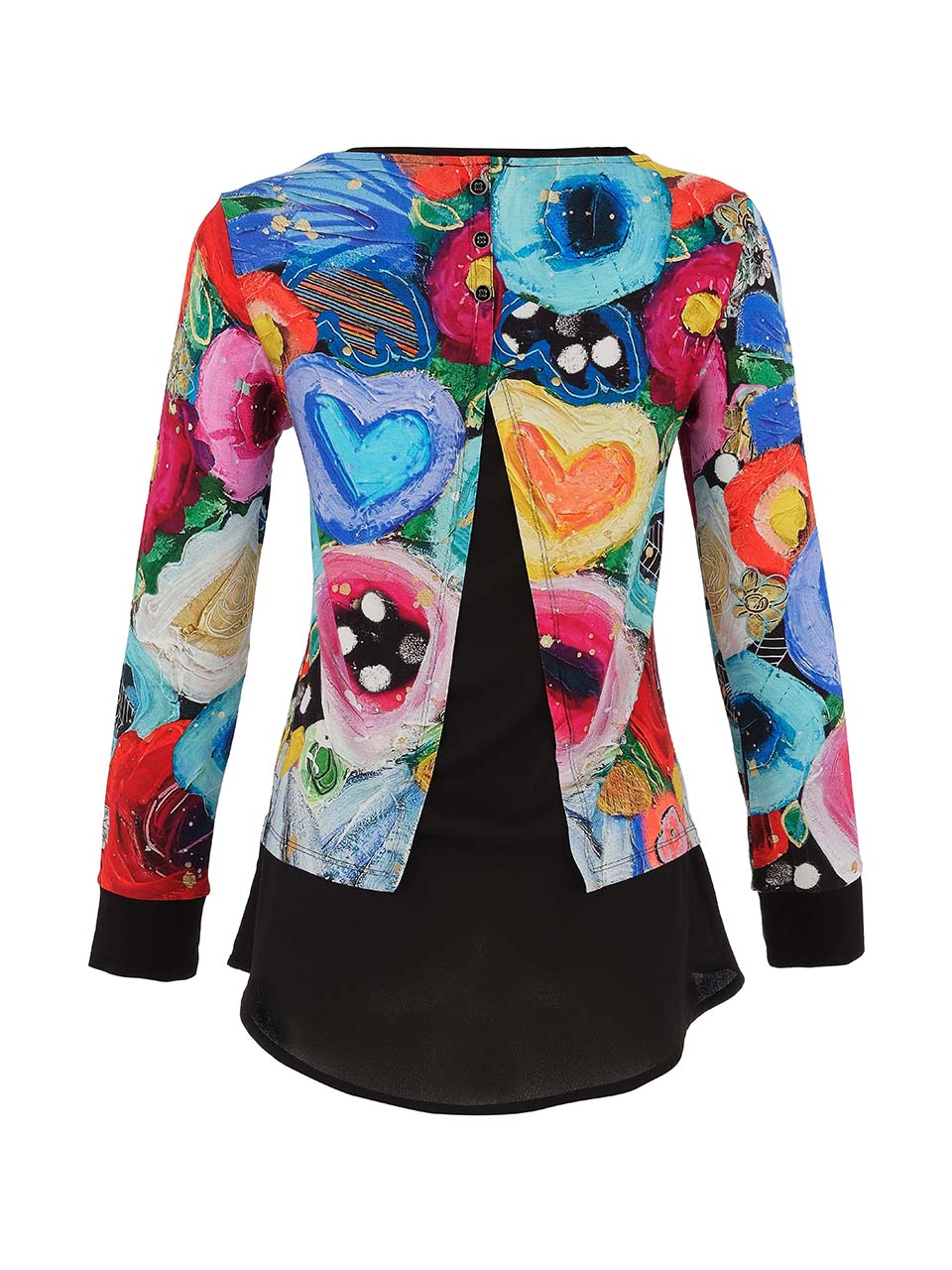 Maglia viscosa fantasia artistica DOLCEZZA - immagine 6