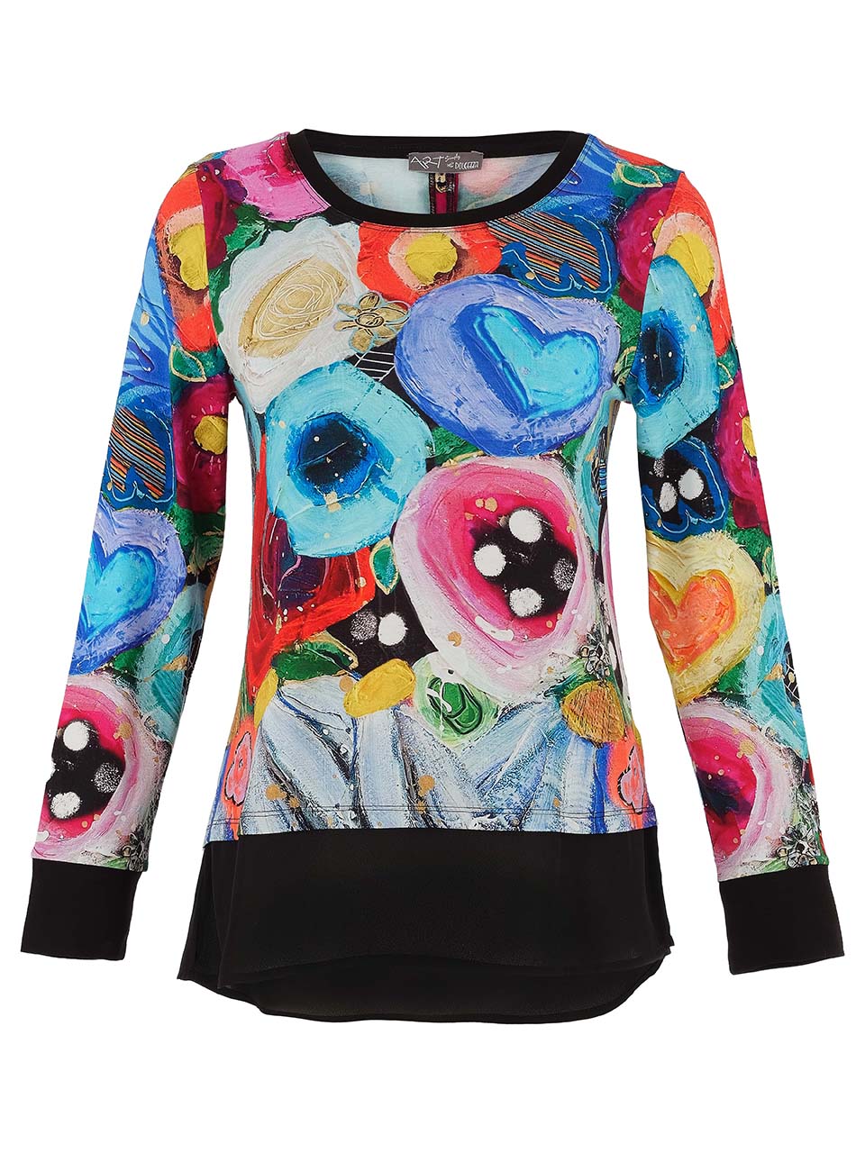 Maglia viscosa fantasia artistica DOLCEZZA - immagine 4