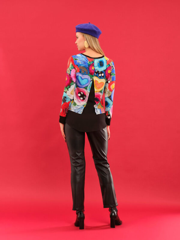 Maglia viscosa fantasia artistica DOLCEZZA - immagine 3
