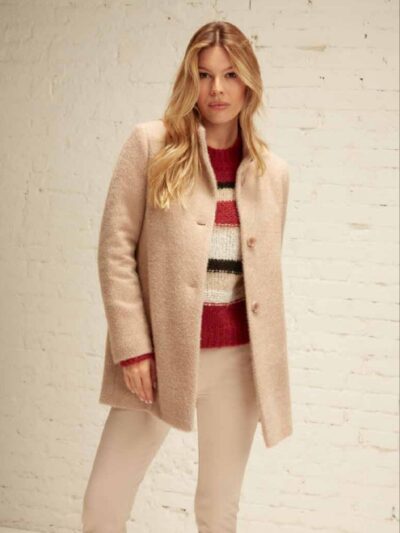 Cappotto pelosetto made in Italy colore cashà