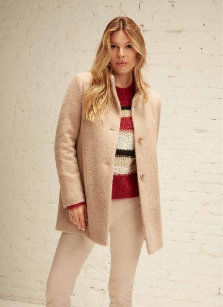 Cappotto pelosetto made in Italy colore cashà