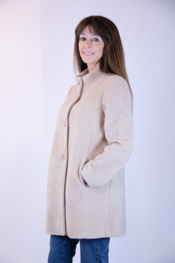 Cappotto pelosetto made in Italy colore cashà - immagine 4