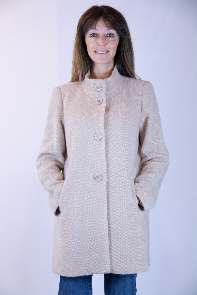 Cappotto pelosetto made in Italy colore cashà - immagine 5