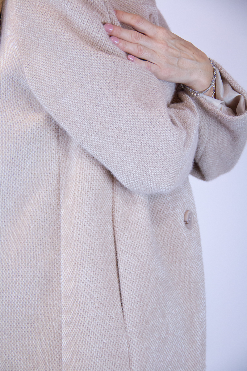 Cappotto pelosetto made in Italy colore cashà - immagine 6