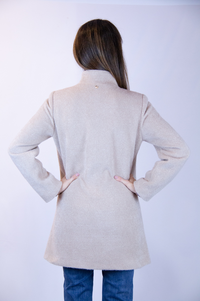 Cappotto pelosetto made in Italy colore cashà - immagine 7