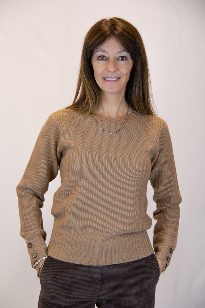 Maglia pura lana vergine colore crema