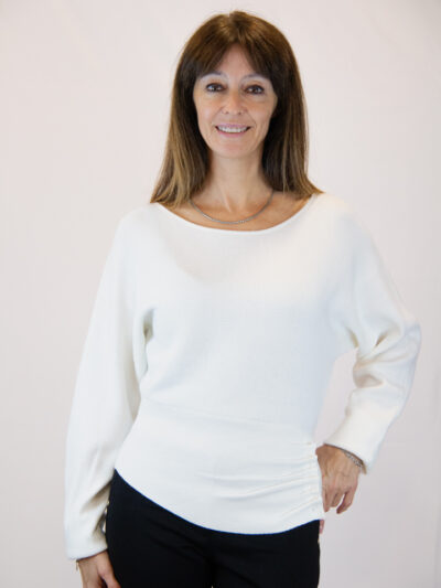 Maglia panna donna elegante