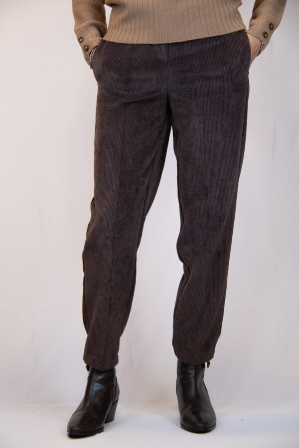 Pantalone velluto colore moro - immagine 2