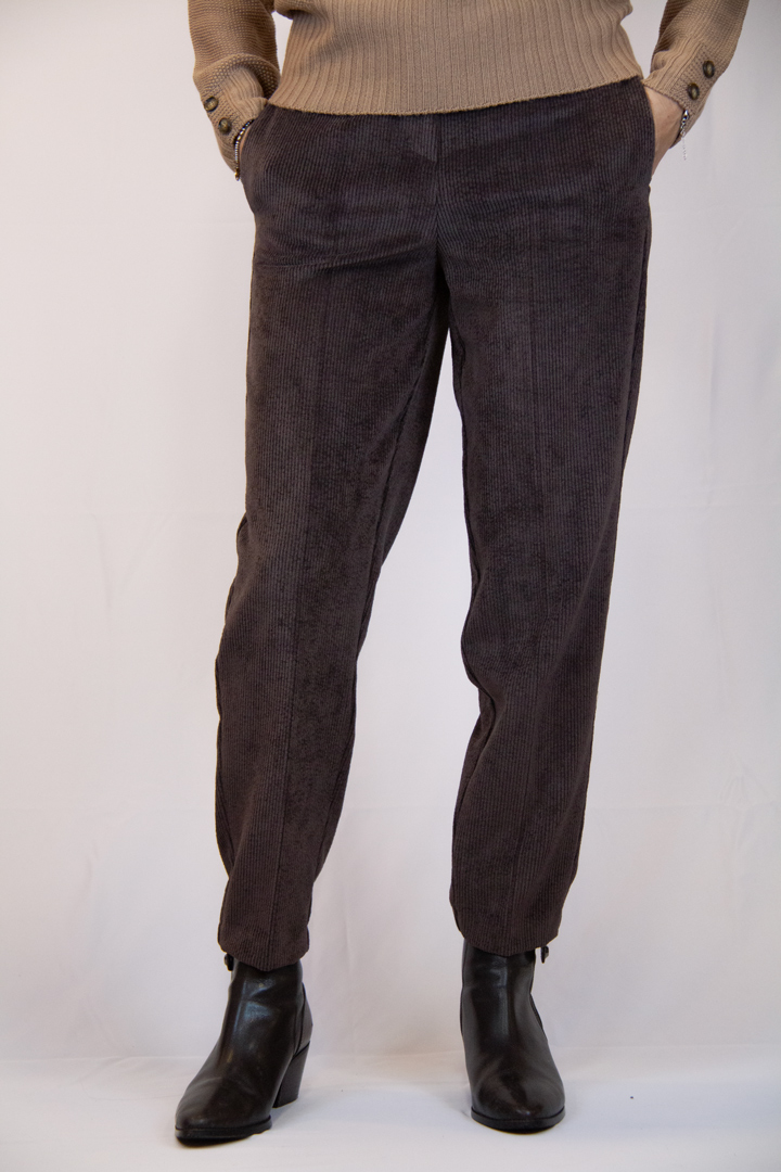 Pantalone velluto colore moro - immagine 2