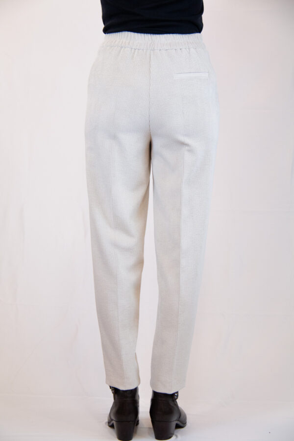Pantalone velluto colore panna - immagine 6
