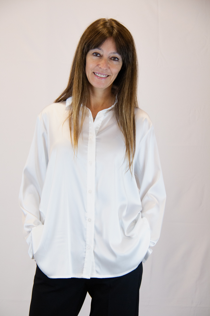 Camicia misto seta colore bianco - immagine 2