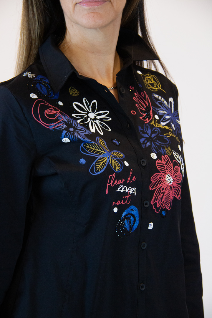 Camicia Dolcezza ricami artistici - immagine 6