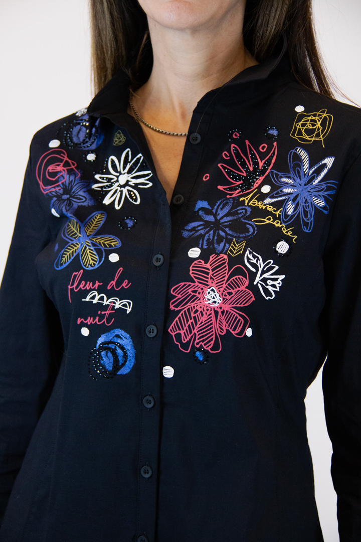 Camicia Dolcezza ricami artistici - immagine 5