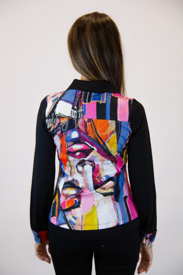 Camicia scollo V artistica - immagine 7