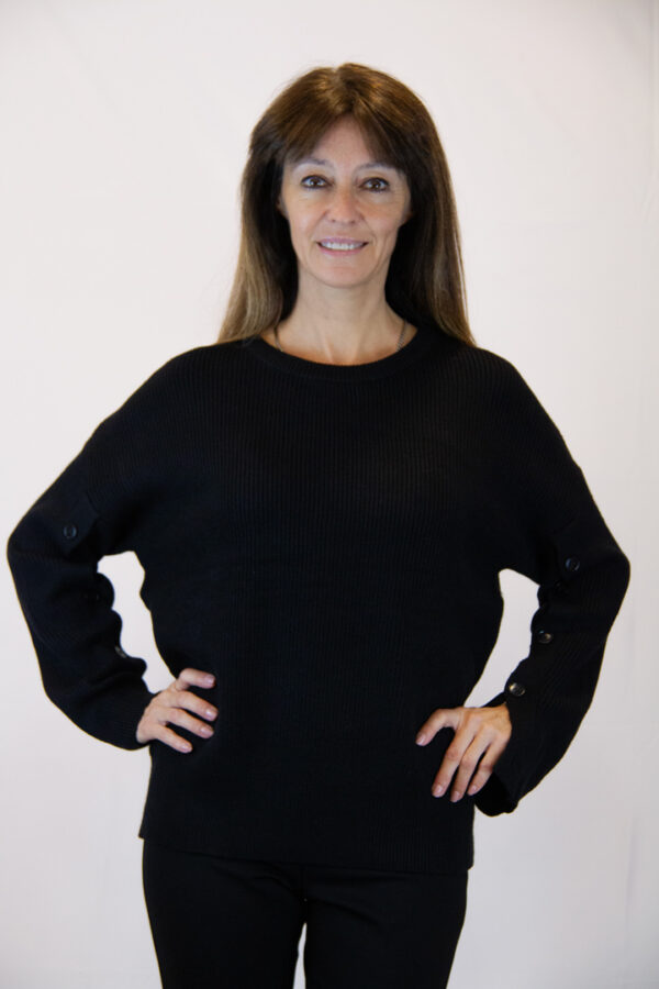 maglia nera donna casual
