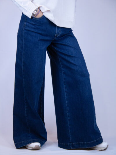 Jeans baggy blu donna