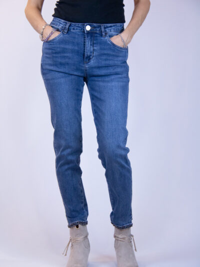 Jeans skinny blu donna