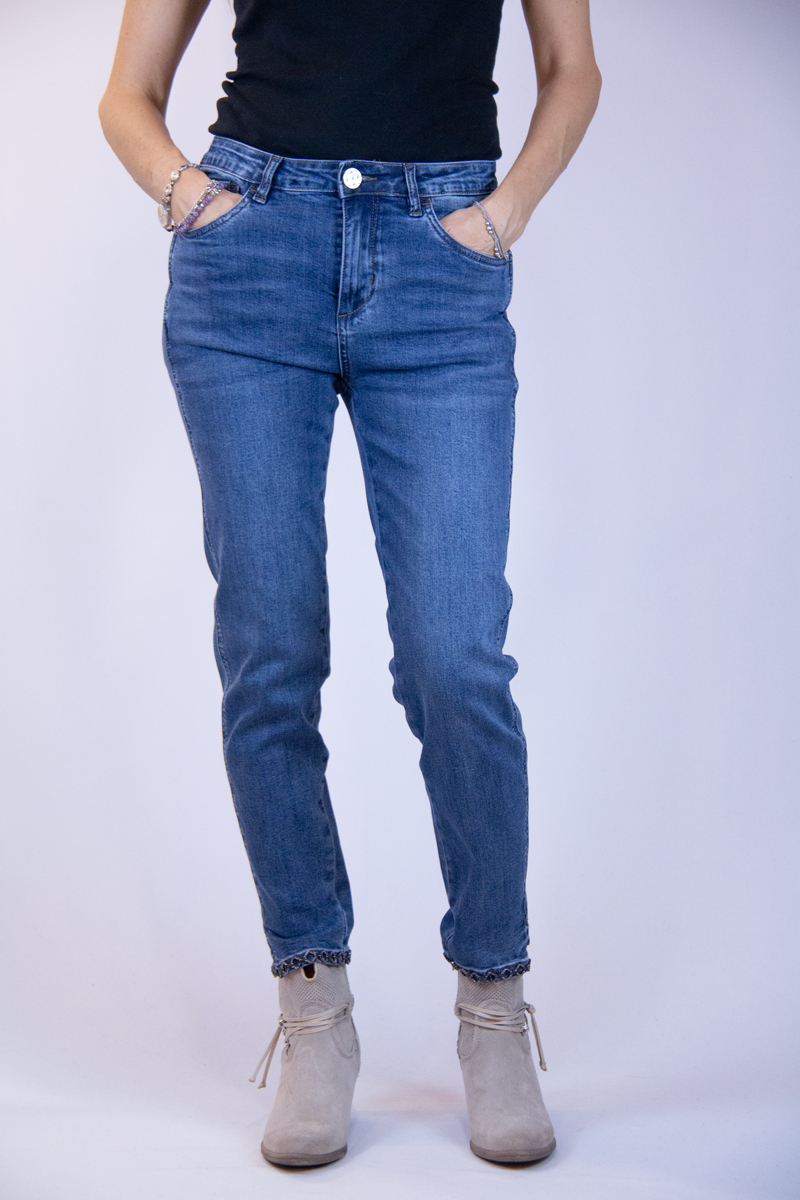 Jeans skinny blu donna