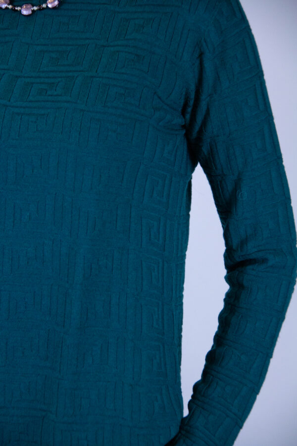 Maglia pura lana merinos verde Gucci - immagine 3
