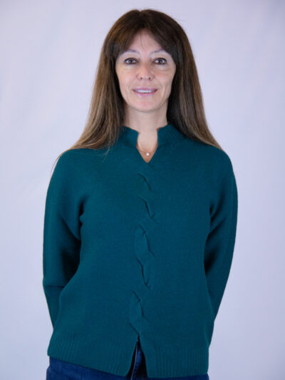 Maglia lana merinos verde Gucci